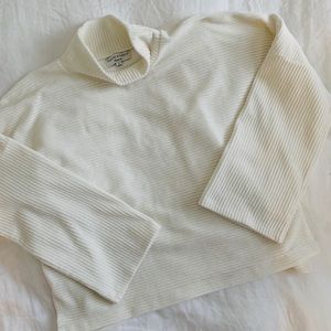 Madewell Velour corduroy mockneck top